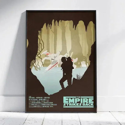 Star Wars Empire Strikes Back Poster, Luke Skywalker Wall Art, 3d Printed Movie Poster FYLZGO Signs