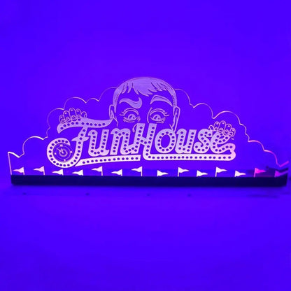 Funhouse Acrylic RGB LED Topper, for Pinball Machine, Pinball Topper FYLZGO Signs
