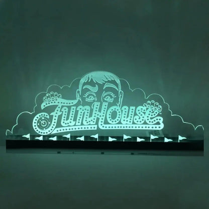 Funhouse Acrylic RGB LED Topper, for Pinball Machine, Pinball Topper FYLZGO Signs