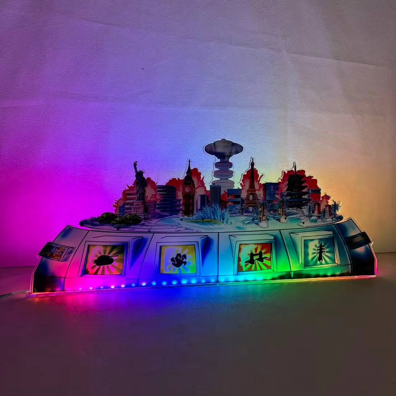 Godzilla Challenger Edition Pinball Acrylic LED Topper, for Pinball Machine, Pinball Topper FYLZGO Signs