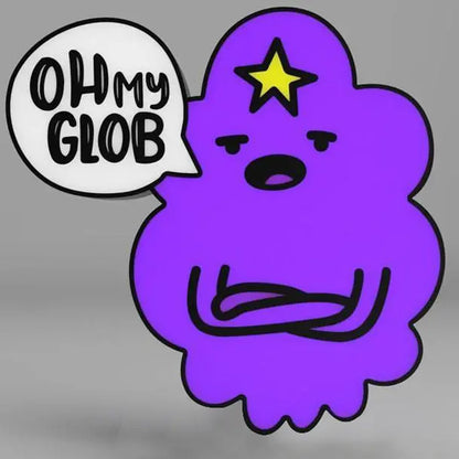 Lumpy Space PrincessAdventure Times Lumpy Space Princess LED Lightbox Lamp - Oh my Glob Design FYLZGO Signs