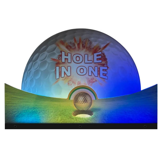 Arcade1up Golden Tee Arcade Topper 3D Acrylic LED RGB Topper, For Arcade Game Art Repro Game Machine, Arcade Topper FYLZGO Signs