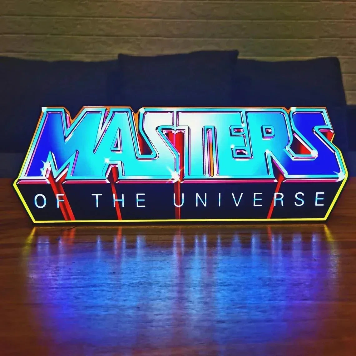 Masters of The Universe Logo Custom Lightbox LED Sign for Garage Business Decor Kid Nightlight 3D Print Gift Desktop Light FYLZGO Signs