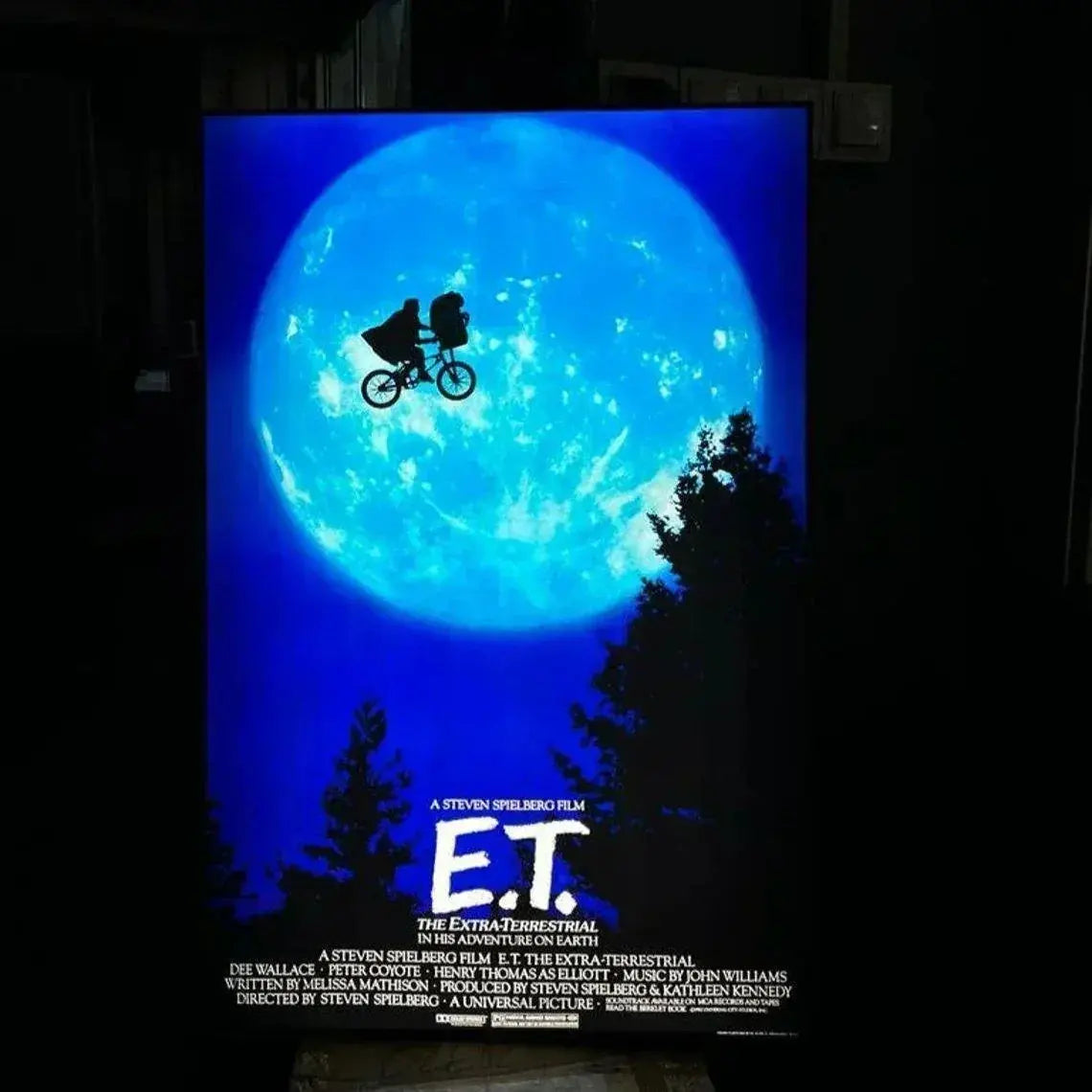 E.T. Poster LED Lightbox Fully Dimmable & Powered by USB 3D Printed Movie Poster FYLZGO Signs