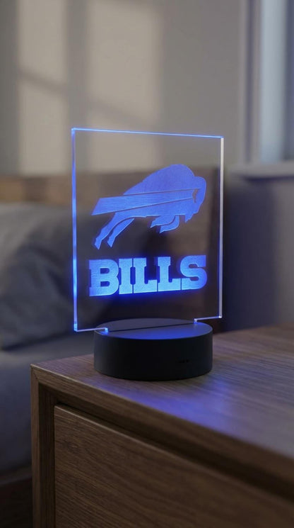 Custom Laser Engraved LED Gaming Light, Color Changing Desk Lamp, Personalized Logo Decor FYLZGO