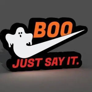 Halloween - Boo! Just Do it! LED Lightbox Lamp/Sign FYLZGO Signs