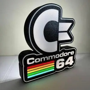 Commodore 64 Retro LED Light box for mancave games room FYLZGO Signs
