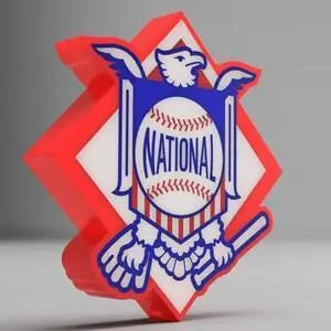 Major League Baseball National League Logo LED LightBox Sign / Lamp FYLZGO Signs
