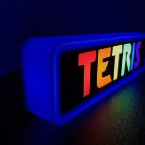 Tetris 3d Printed Led Sign FYLZGO Signs