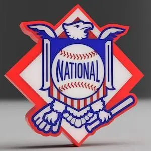 Major League Baseball National League Logo LED LightBox Sign / Lamp FYLZGO Signs