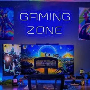 Game zone neon sign,Game zone led sign,Game zone wall decor,Game room neon sign,Video game neon sign,Gamer room neon sign,Game room led sign FYLZGO Signs