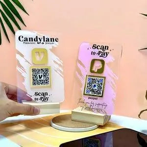 Custom QR Code Sign, Social Media QR Code Sign, QR Code Display Sign Acrylic, Payment Method Sign, Custom Logo Sign, Salon Sign, Beauty Sign FYLZGO Signs