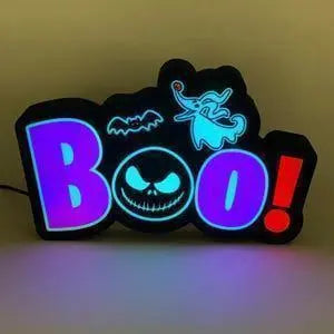 Lamp - Jack Skellington - LED - Sign - Light Box - Custom - Lighting - Cinema - Poster - Halloween FYLZGO Signs