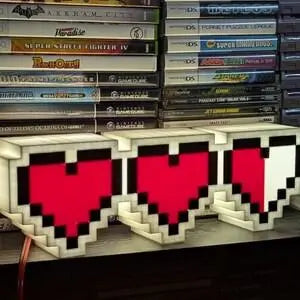 Zelda Hearts - LED Lightbox Sign - Hangable w/Dimmer option FYLZGO Signs