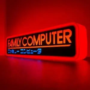 Family Computer 3d Printed Led Sign FYLZGO Signs