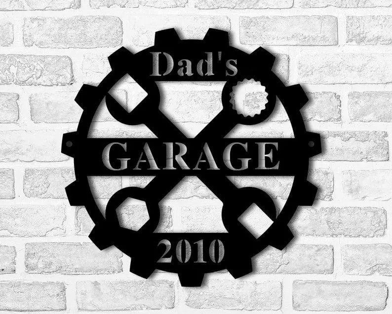 Personalized Garage Metal Wall Art FYLZGO Signs