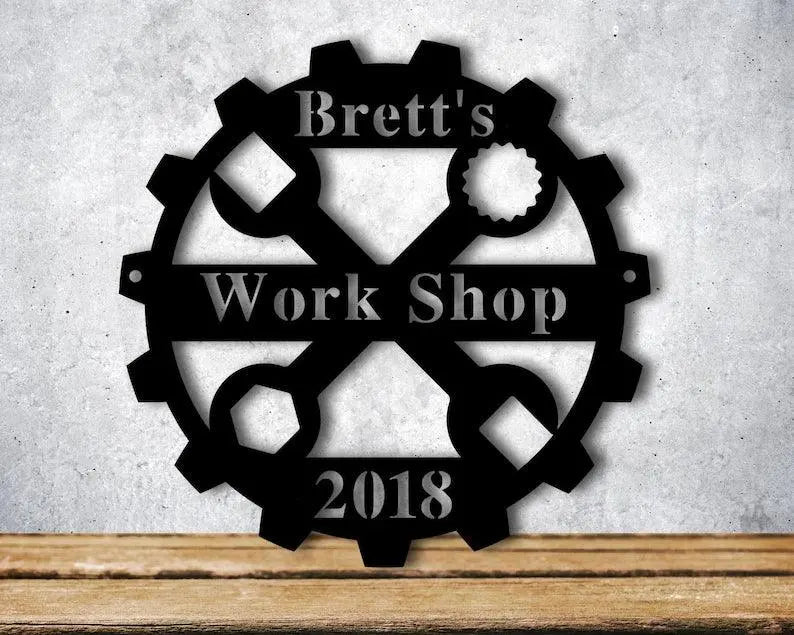 Personalized Garage Metal Wall Art FYLZGO Signs
