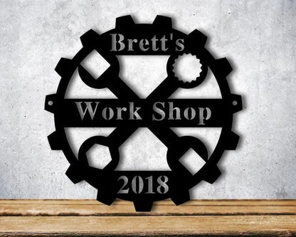 Personalized Garage Metal Wall Art FYLZGO Signs