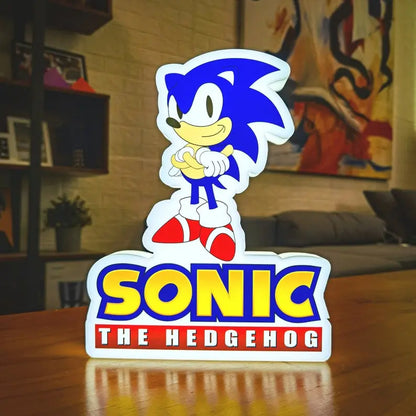 Sonic The Hedgehog Lightbox, Hedgehog Gifts, 3D Printed and Powered By USB with Dimming Function, Great For SEGA Fans FYLZGO