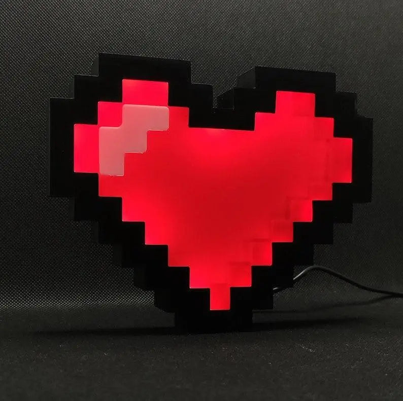 Pixel Heart Lightbox FYLZGO Signs