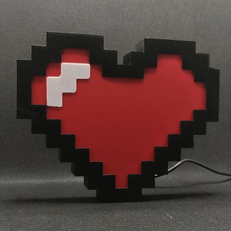 Pixel Heart Lightbox FYLZGO Signs