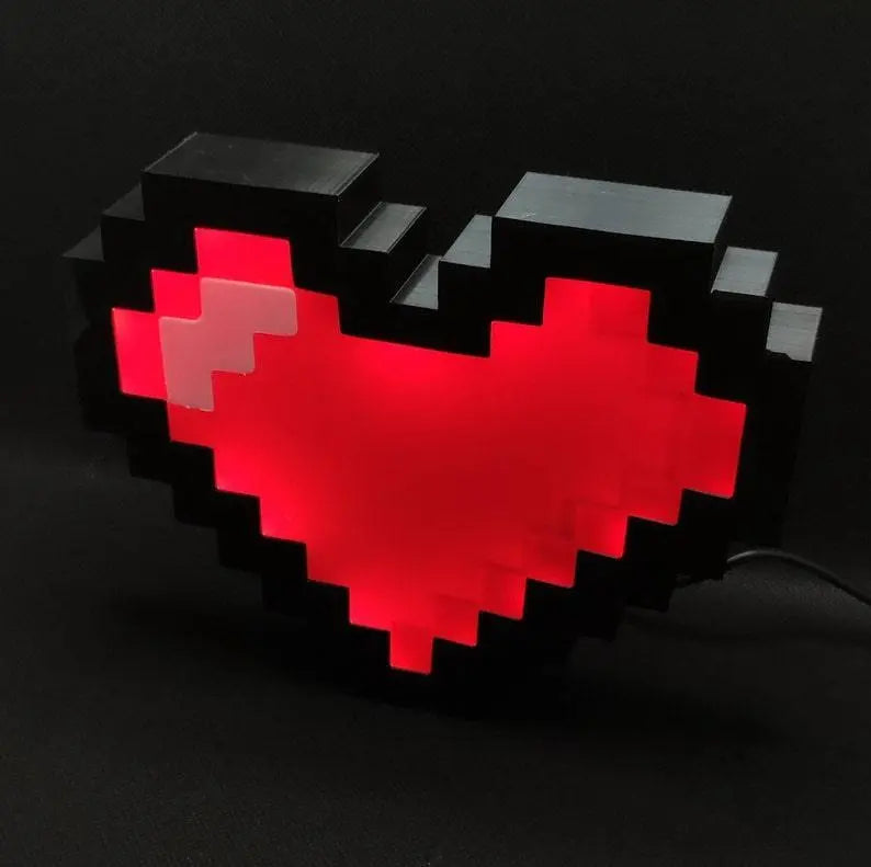 Pixel Heart Lightbox FYLZGO Signs