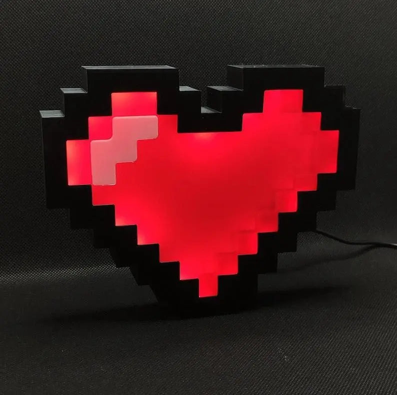 Pixel Heart Lightbox FYLZGO Signs