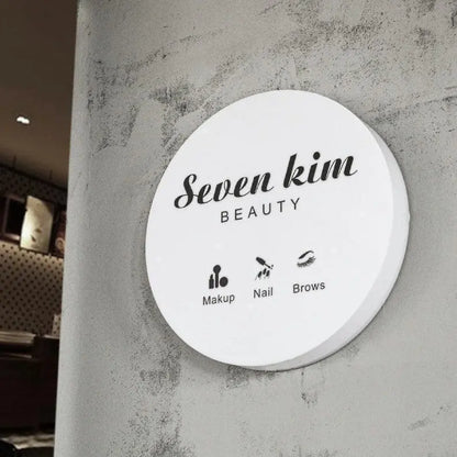 Custom Acrylic Round Light Box ,Luminous Light Box,Store&Office Wall Decor Lights Box,Modern Outdoor lights Sign,Personalized Gifts FYLZGO Signs