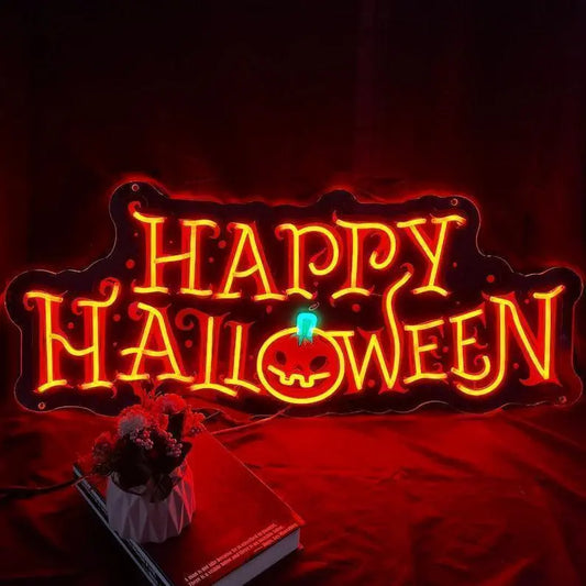Halloween Neon Sign, BOO'D Neon Sign, Halloween Party Sign,Halloween sign, Halloween Decor, Pumpkin Neon Sign, Pumpkin Decor FYLZGO Signs