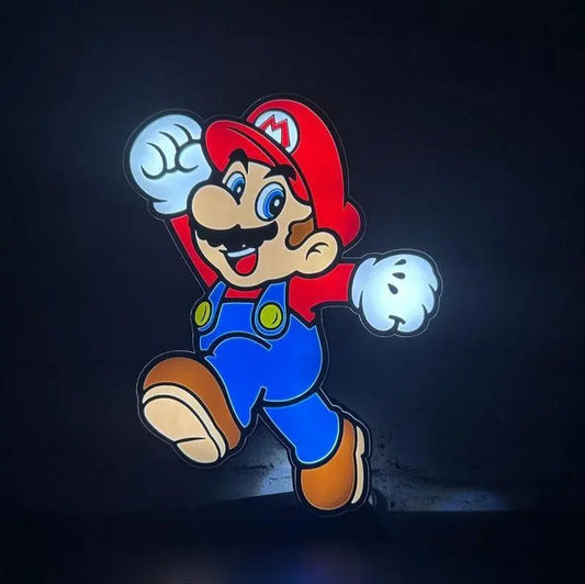 Mario Bros Led LightBox Sign Lamp Room Decoration - FYLZGO Signs