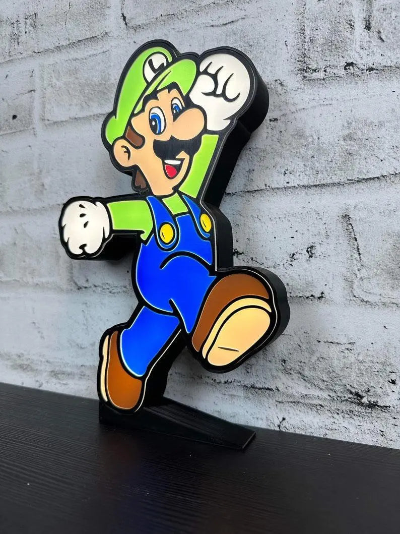 Luigi Led LightBox Sign Lamp Room Decoration - FYLZGO Signs