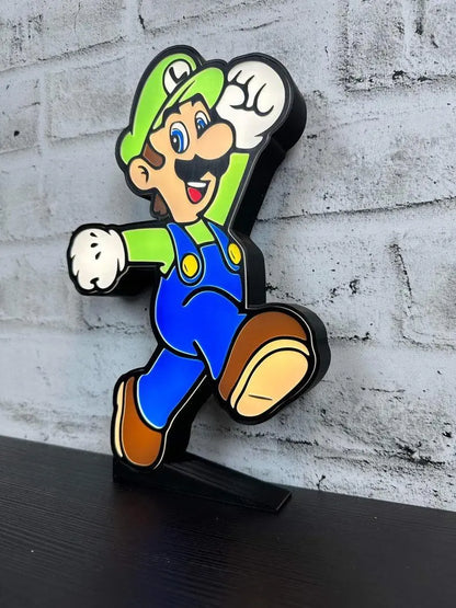 Luigi Led LightBox Sign Lamp Room Decoration - FYLZGO Signs
