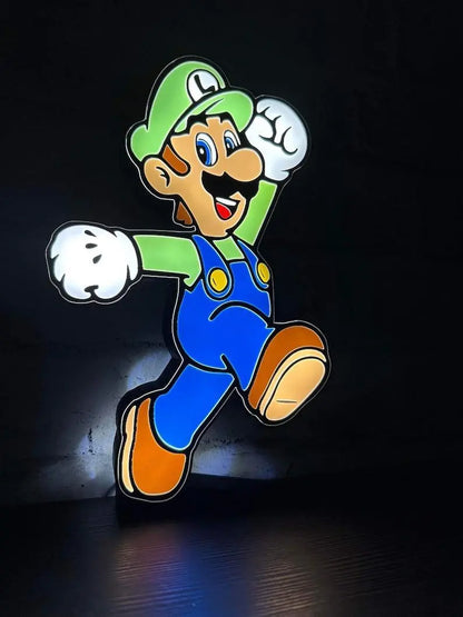 Luigi Led LightBox Sign Lamp Room Decoration - FYLZGO Signs