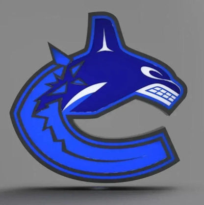 Vancouver Canucks - NHL - LED Lightbox Sign/Lamp FYLZGO Signs