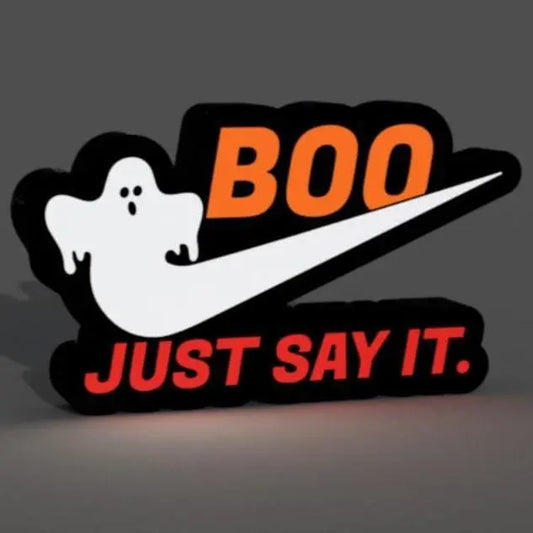 Halloween - Boo! Just Do it! LED Lightbox Lamp/Sign FYLZGO Signs