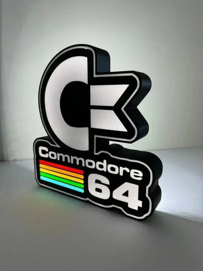 Commodore 64 Retro LED Light box for mancave games room FYLZGO Signs