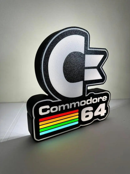Commodore 64 Retro LED Light box for mancave games room FYLZGO Signs