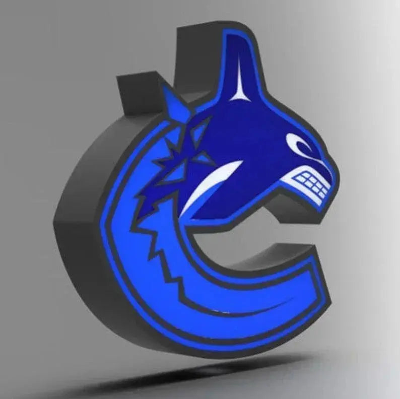 Vancouver Canucks - NHL - LED Lightbox Sign/Lamp FYLZGO Signs