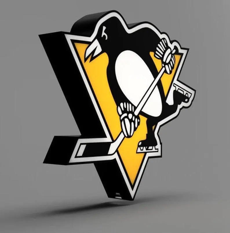 Pittsburgh Penguins - NHL - LED Lightbox Sign/Lamp FYLZGO Signs