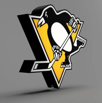 Pittsburgh Penguins - NHL - LED Lightbox Sign/Lamp FYLZGO Signs