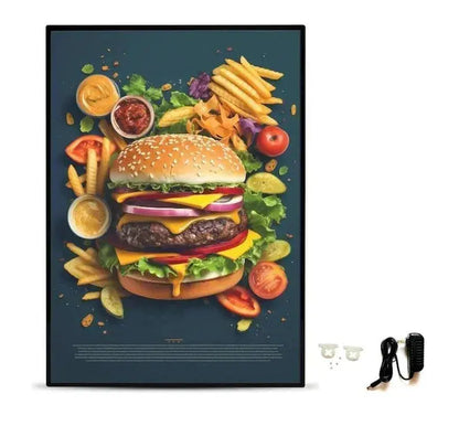 Ultra-Thin Backlit LED Light Box for Movie Posters, Food Menu, Advertisement, LED Sign Holder, Painting Light, Family Photo Displays FYLZGO Signs