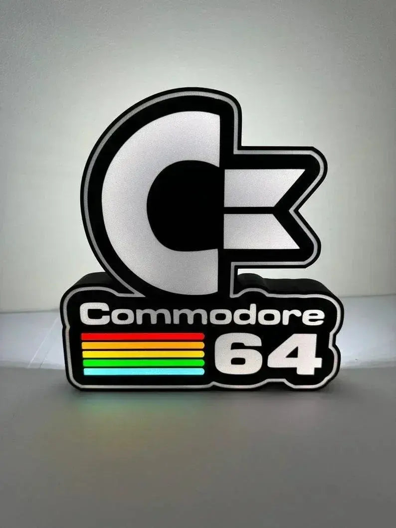 Commodore 64 Retro LED Light box for mancave games room FYLZGO Signs