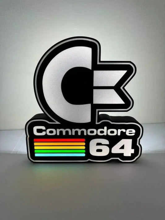 Commodore 64 Retro LED Light box for mancave games room FYLZGO Signs