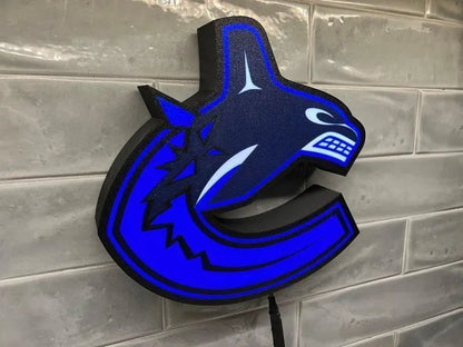 Vancouver Canucks - NHL - LED Lightbox Sign/Lamp FYLZGO Signs