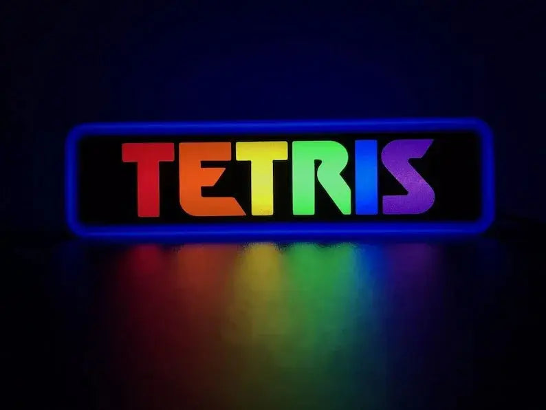 Tetris 3d Printed Led Sign FYLZGO Signs