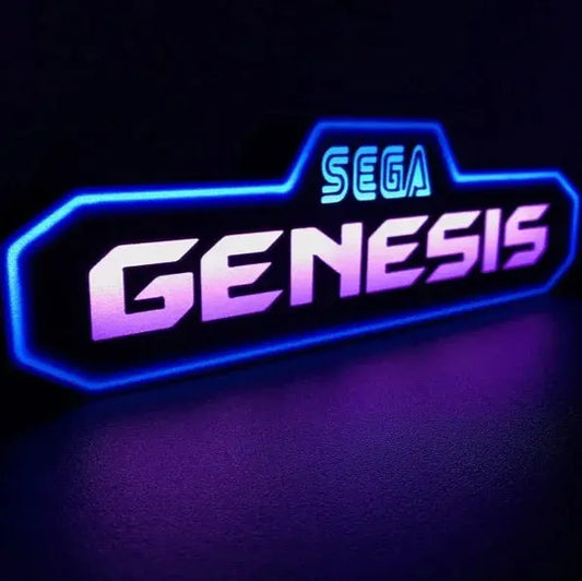 Sega Genesis 3d Printed Led Sign FYLZGO Signs