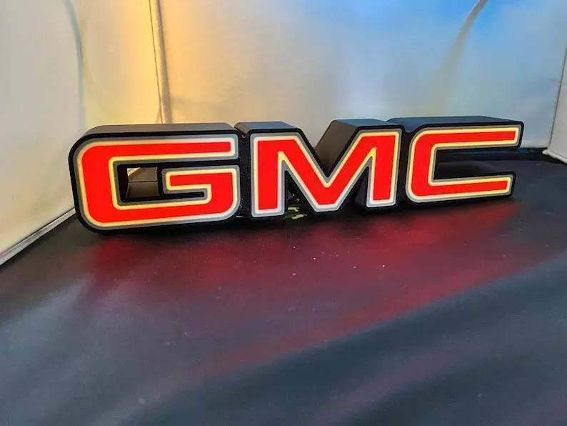 GMC Car Logo Car LED LightBox Sign / Lamp FYLZGO Signs