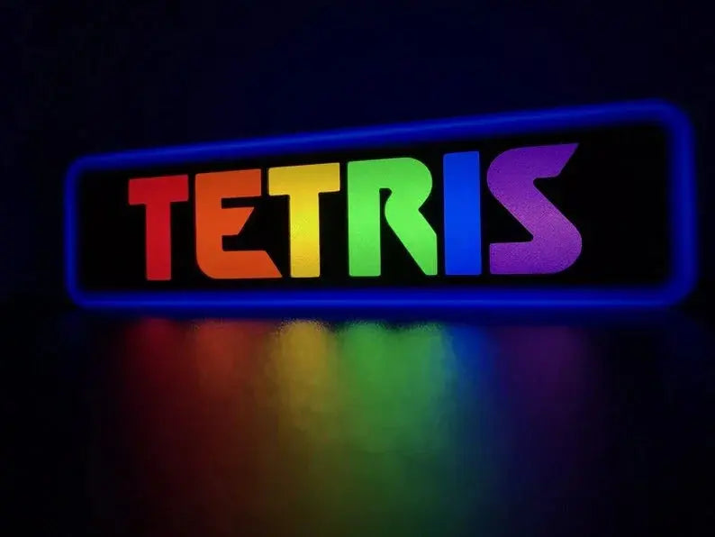 Tetris 3d Printed Led Sign FYLZGO Signs
