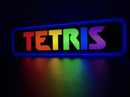 Tetris 3d Printed Led Sign FYLZGO Signs