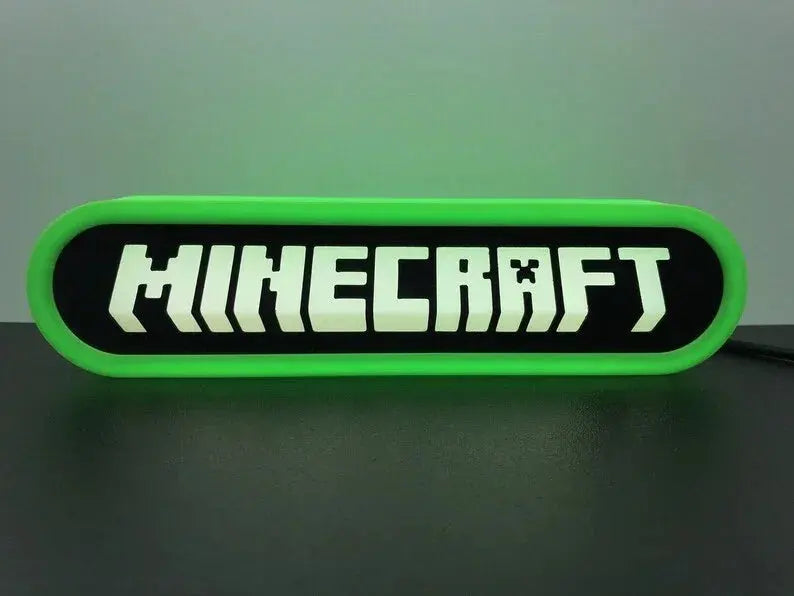 Minecraft 3d Printed Led Sign FYLZGO Signs